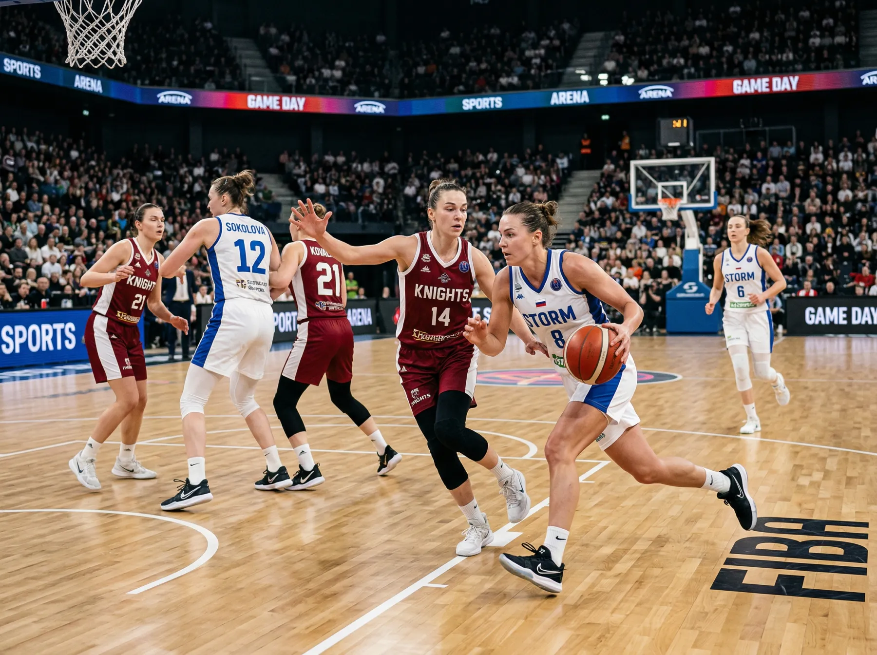 Jogo de basquetebol feminino da WNBA